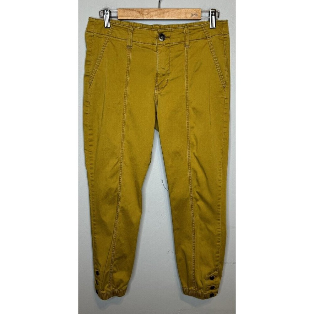 Cabi Womens 5504 The Tracker Jogger Marigold Sz 6 Pants Mustard Yellow Bright